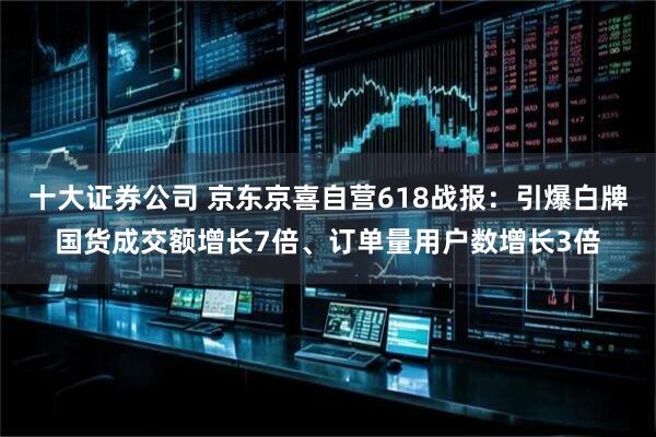 十大证券公司 京东京喜自营618战报：引爆白牌国货成交额增长7倍、订单量用户数增长3倍